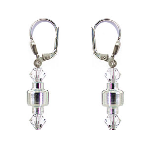 SWAROVSKI (R) crystals in combination with: BELLASIX (R) 1711-O earrings 925 silver clasp