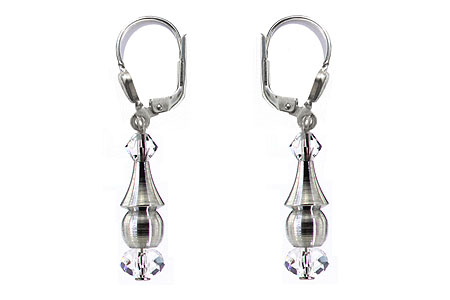 SWAROVSKI (R) crystals in combination with: BELLASIX (R) 1719-O earrings 925 silver clasp