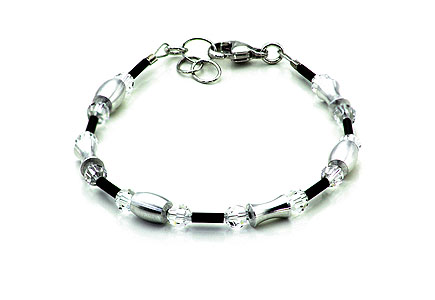 SWAROVSKI (R) crystals in combination with: BELLASIX (R) 1725-A bracelet 925 silver clasp