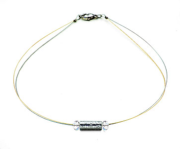 SWAROVSKI (R) Kristalle in Kombination mit: BELLASIX (R) 1805-K Halskette Handgravur-Arbeiten 925 Silber/Verschluss Manufakturarbeit