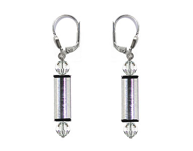 SWAROVSKI (R) crystals in combination with: BELLASIX (R) 1819-O earrings 925 silver clasp