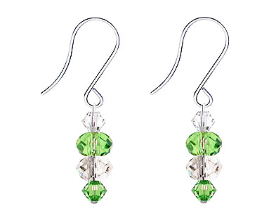 SWAROVSKI (R) crystals in combination with: BELLASIX (R) 4515-SSO earrings stainless steel (316L) earring wire