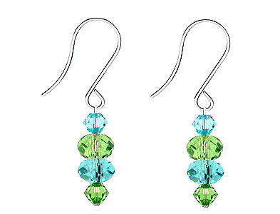 SWAROVSKI (R) crystals in combination with: BELLASIX (R) 4516-SSO earrings stainless steel (316L) earring wire