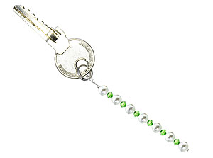 BELLASIX ® keyring pendant AS35, total length approx. 8-9 cm w. SWAROVSKI ® crystals and shell pearls