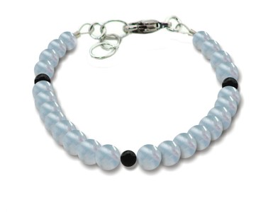 BELLASIX ® GEM Pure Line 10, aquamarine, bracelet, 925 silver clasp