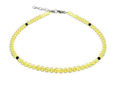 BELLASIX ® GEM Pure Line 15, citrine, necklace, 925 silver clasp