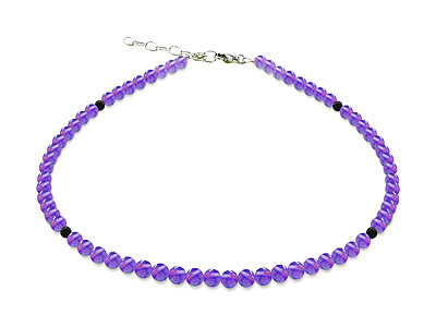 BELLASIX ® GEM Pure Line 8, amethyst, necklace, 925 silver clasp