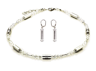 SWAROVSKI (R) crystals in combination with: BELLASIX (R) jewellery set_1722_k_1717_o4 925 silver clasp