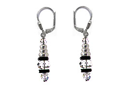 SWAROVSKI (R) crystals in combination with: BELLASIX (R) 1762-O2 earrings 925 silver clasp