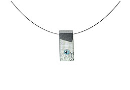 SWAROVSKI (R) crystals in combination with: BELLASIX (R) 1793-K necklace blue 925 silver clasp manufactured handwork