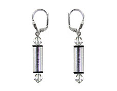 SWAROVSKI (R) crystals in combination with: BELLASIX (R) 1819-O earrings 925 silver clasp