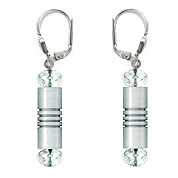 SWAROVSKI (R) crystals in combination with: BELLASIX (R) 1832-O earrings 925 silver clasp wedding jewellery
