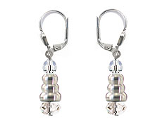 SWAROVSKI (R) crystals in combination with: BELLASIX (R) 1850-O earrings 925 silver clasp