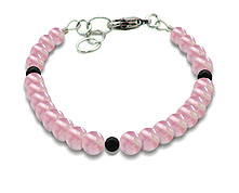 BELLASIX ® GEM Pure Line 13, rose quartz, bracelet, 925 silver clasp