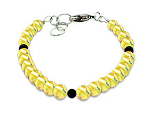 BELLASIX ® GEM Pure Line 16, citrine, bracelet, 925 silver clasp