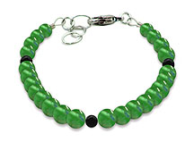 BELLASIX ® GEM Pure Line 19, jade, bracelet, 925 silver clasp