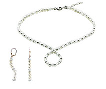 SWAROVSKI (R) crystals in combination with: BELLASIX (R) jewellery set_1816_k_1816_o1 925 silver clasp wedding jewellery manufactured